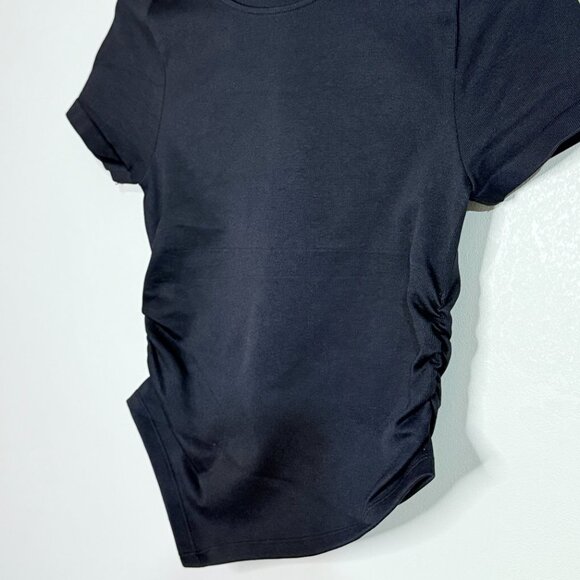 OQQ Womens Short sleeve Crew neck Rushed Tee Shirt - Picture 2 of 4